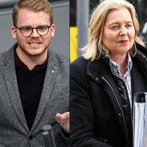 Bärbel Bas, designierte SPD-Vorsitzende, und Tim Klüssendorf, designierter Generalsekretär der SPD.