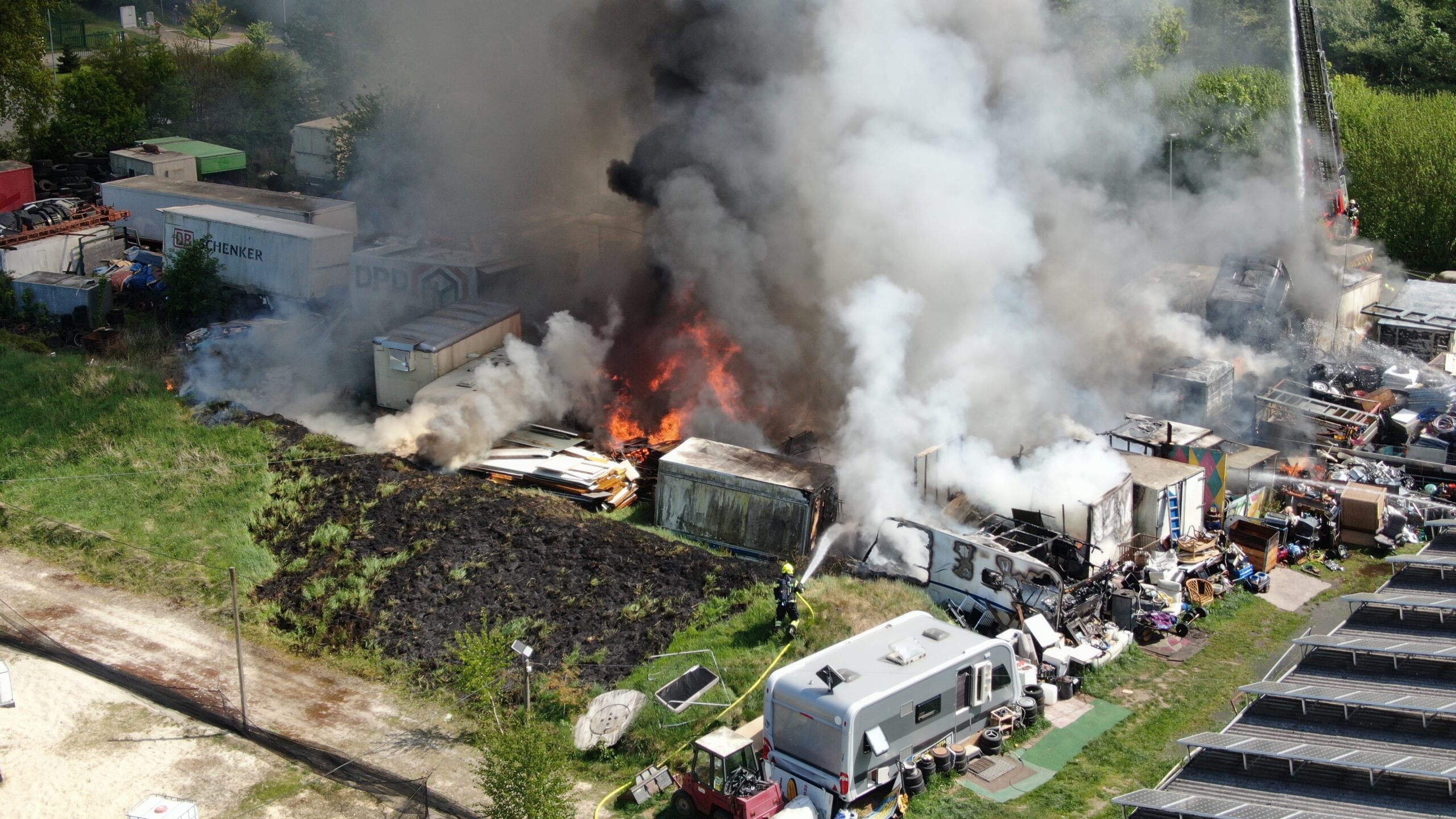 Brand Gewerbehof Burg