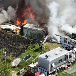 Brand Gewerbehof Burg