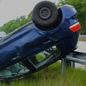 Der Mann hatte großes Glück im Unglück und wurde nur leicht verletzt.
