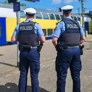 Bundespolizisten am Bahnhof Hamburg-Harburg (Symbolfoto).