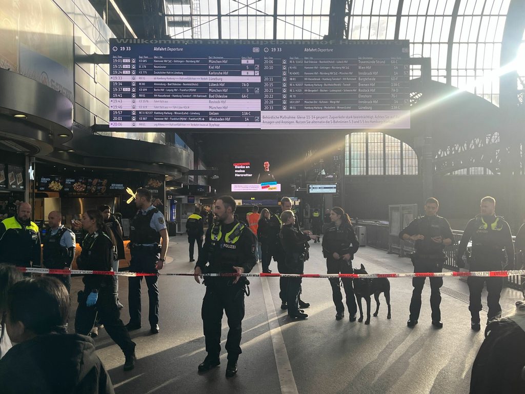 Der Hamburger Hauptbahnhof wird nach der Messer-Attacke zum Teil geräumt.