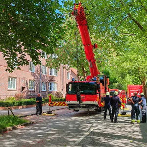 Die Feuerwehr vor Ort