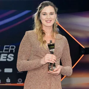 Denise Hermann-Wick bei der Ehrung zur Sportlerin des Jahres 2023