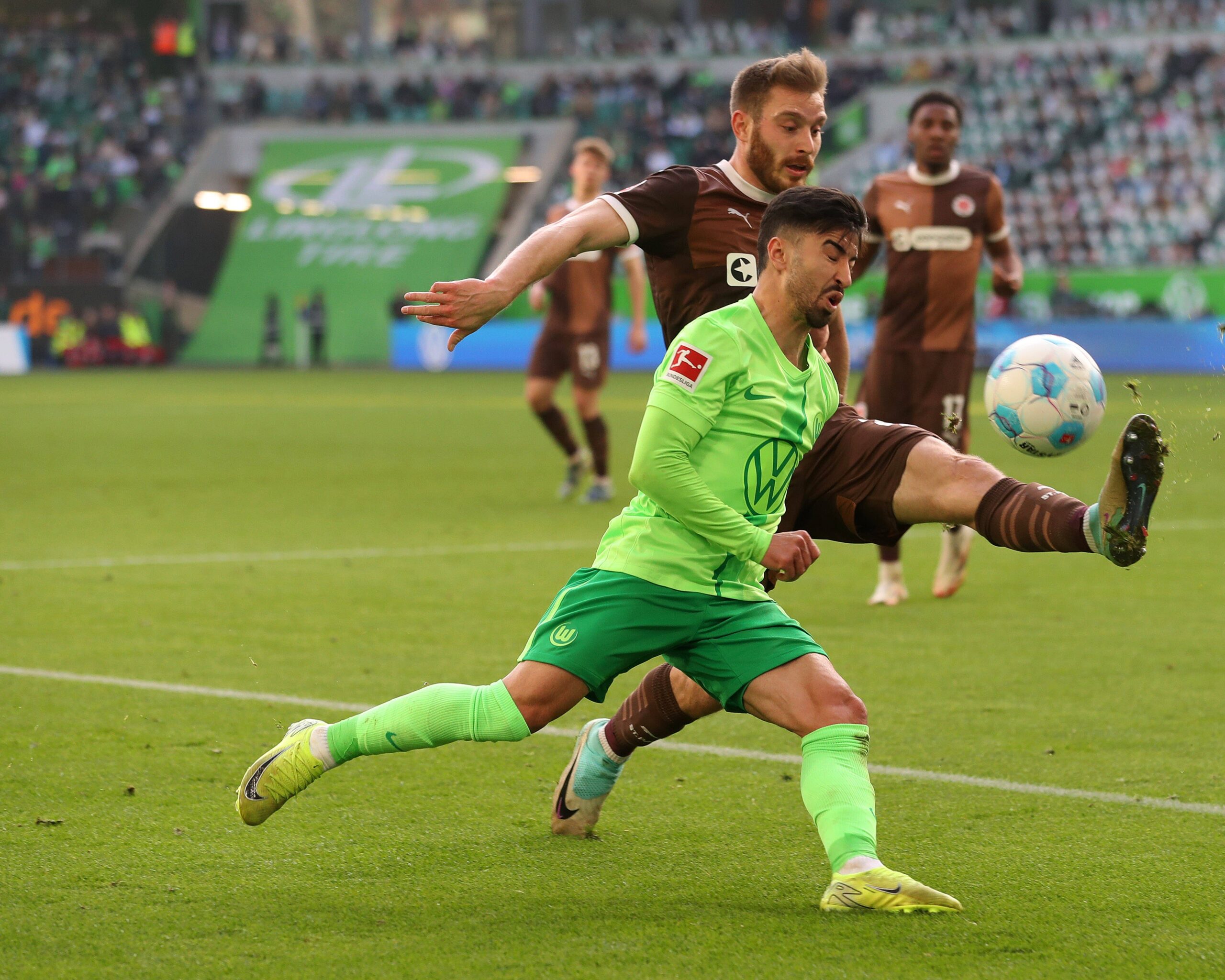 Lars Ritzka gegen Wolfsburgs Amoura