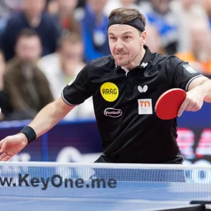 Timo Boll während eines Bundesligaspiels