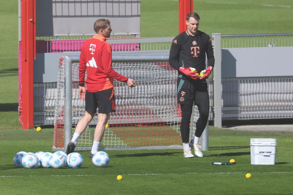Manuel Neuer beim Training