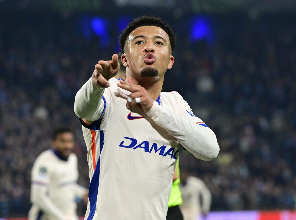 Jadon Sancho jubelt nach seinem Tor