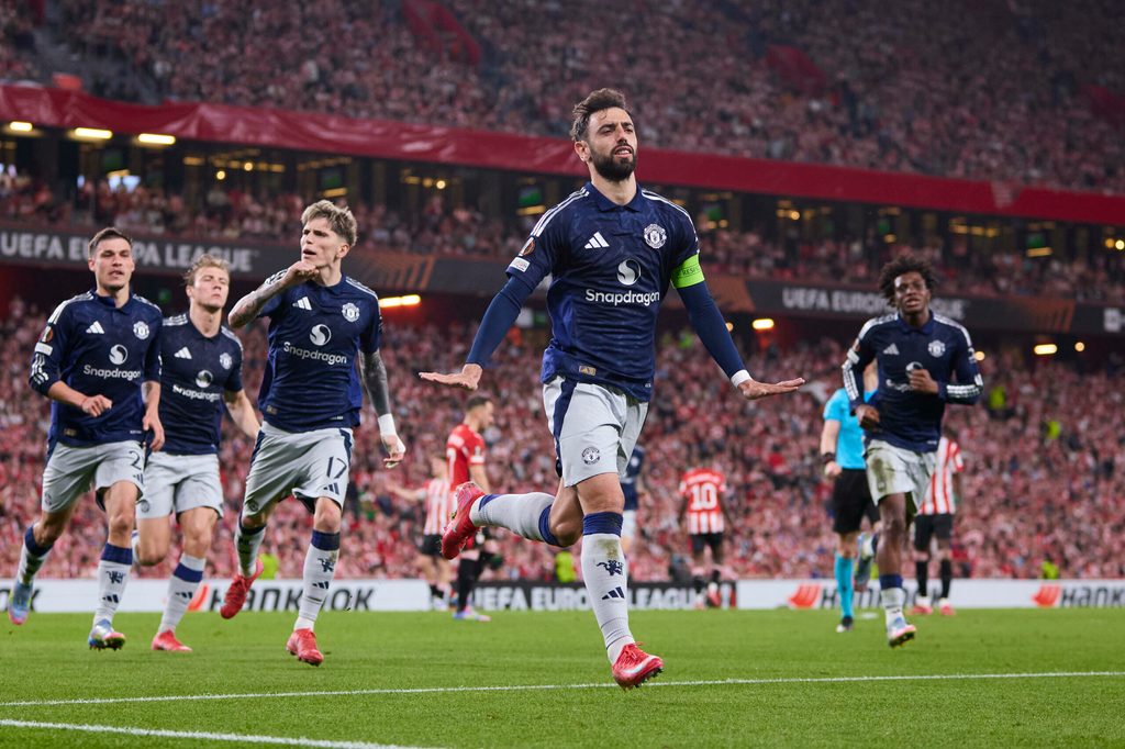 Bruno Fernandes jubelt nach seinem Tor