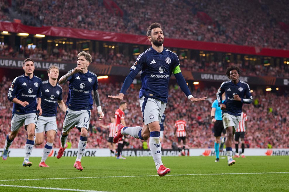 Bruno Fernandes jubelt nach seinem Tor