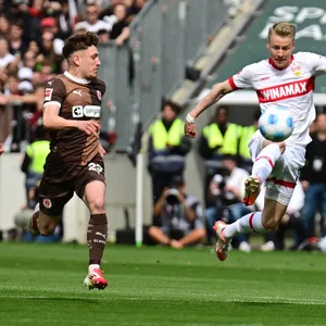 Philipp Treu im Laufduell mit Chris Führich