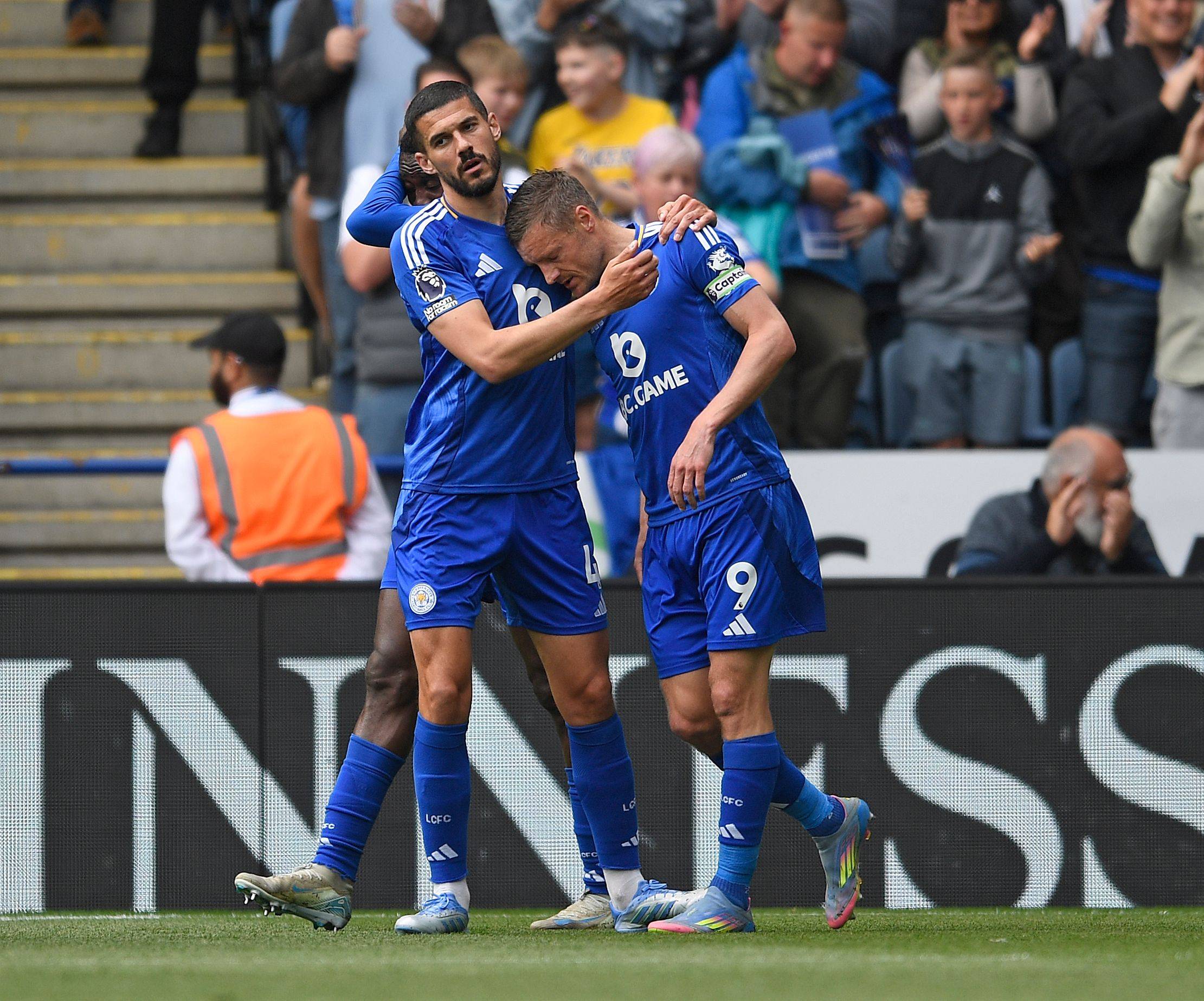 Jamie Vardy feierte seinen Treffer zum 1:0 gegen Southampton.