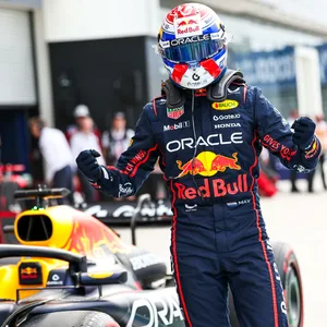 Max Verstappen jubelt