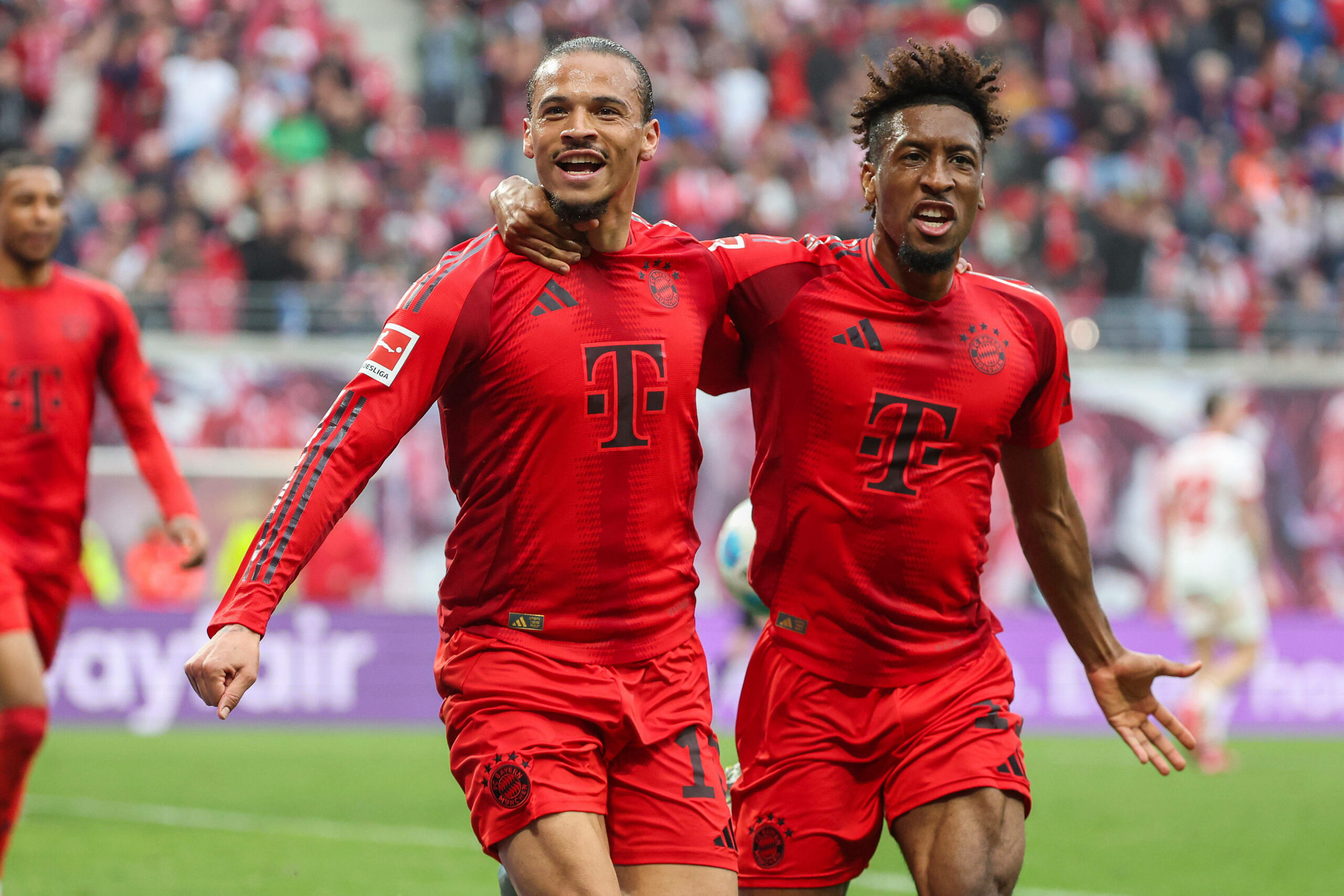 Leroy Sané und Kingsley Coman jubeln