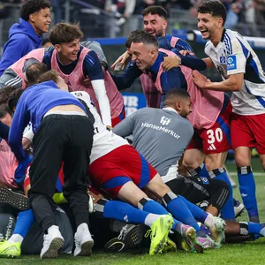 Der HSV feiert den Aufstieg