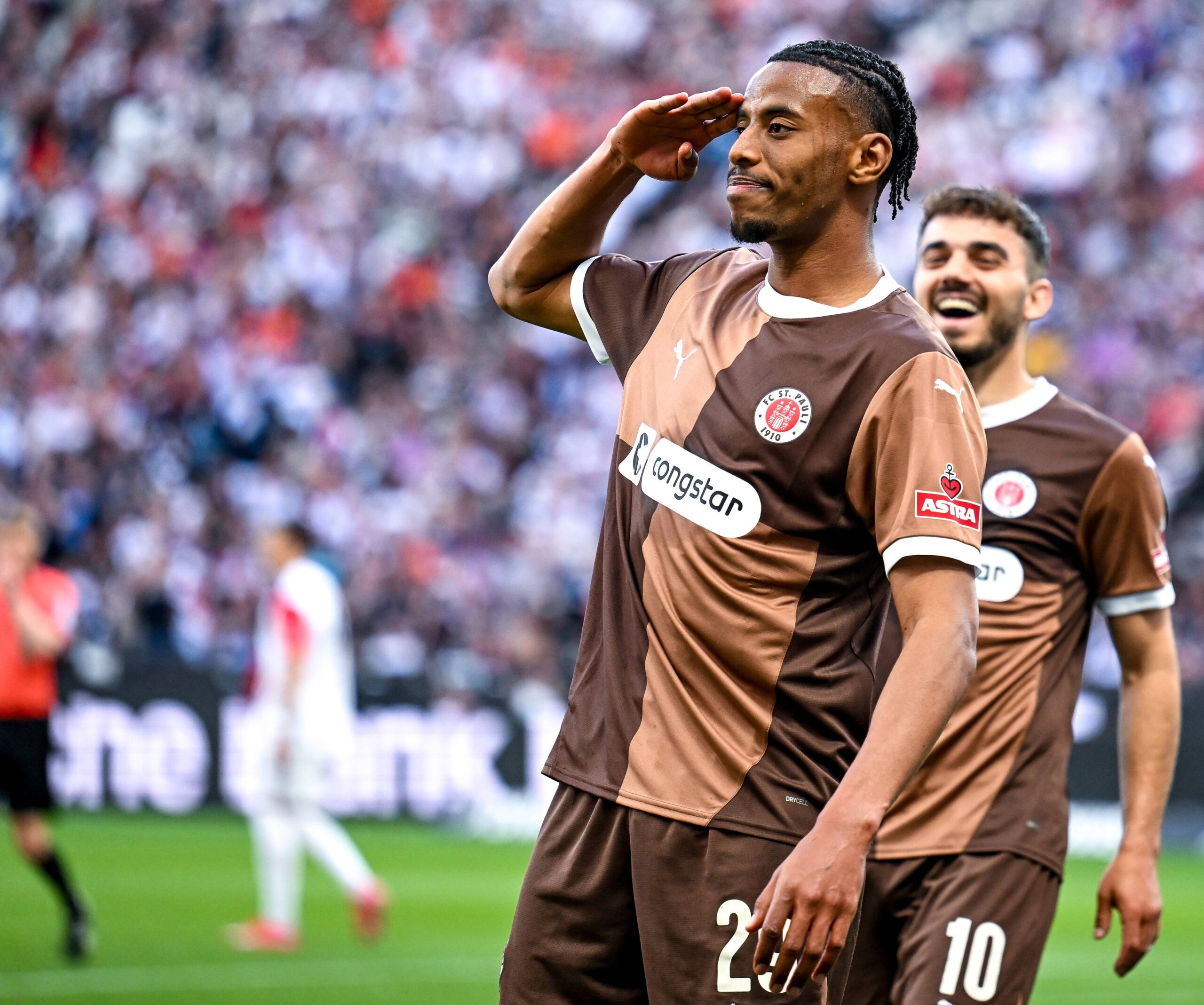 Morgan Guilavogui nach seinem Tor in Frankfurt