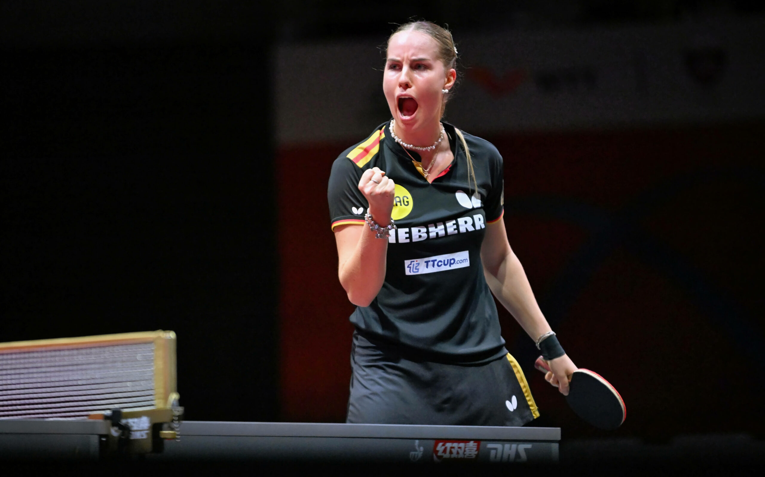 Annett Kaufmann schreit