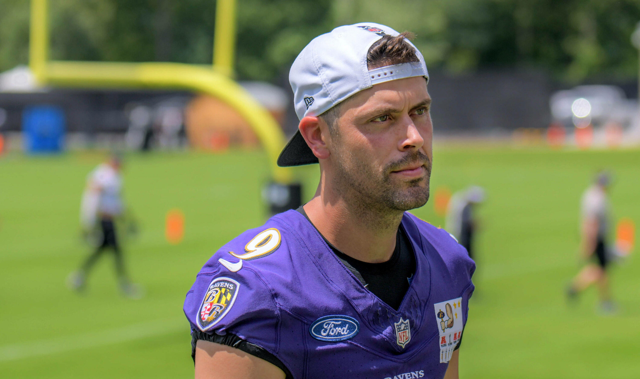 Justin Tucker auf dem Trainingsplatz