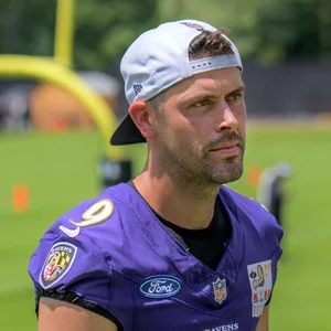 Justin Tucker auf dem Trainingsplatz