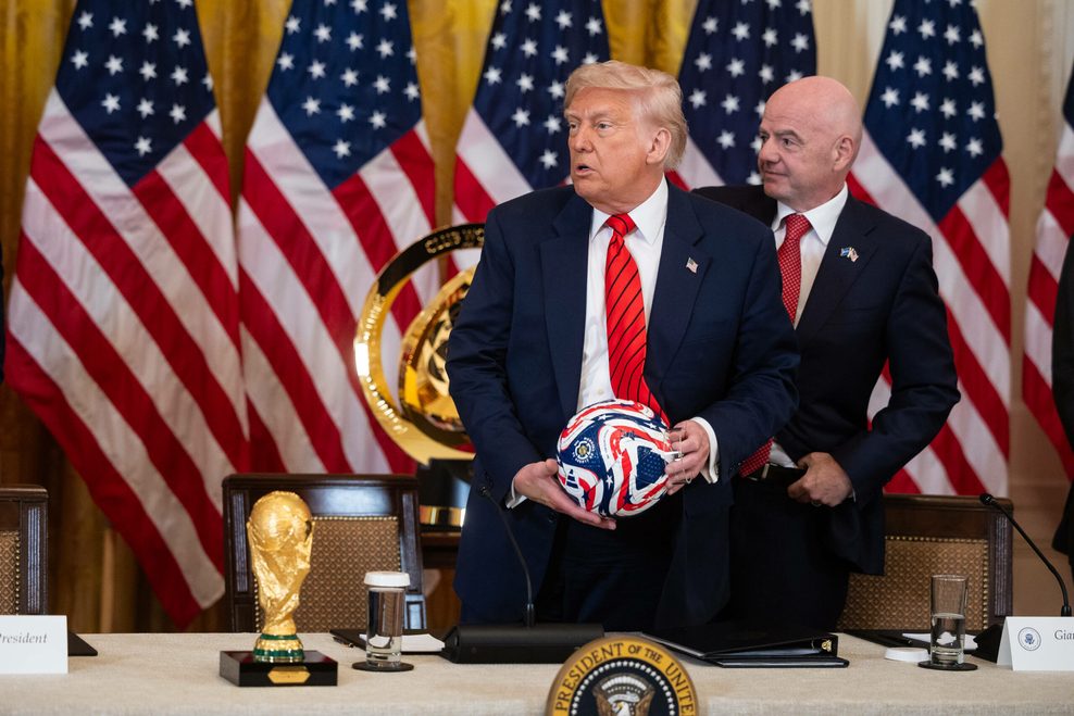 FIFA-Boss Gianni Infantino mit Donald Trump