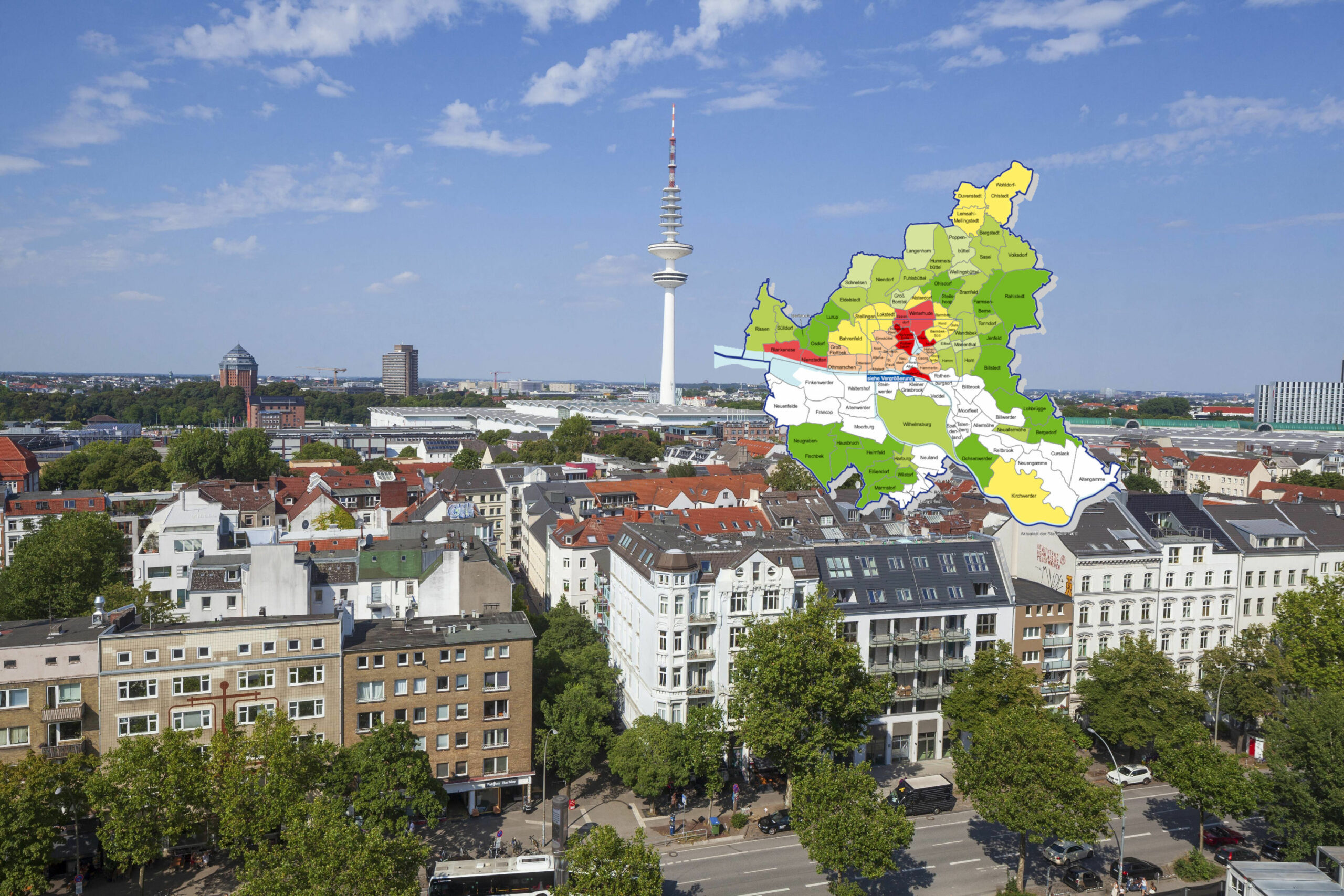 Die Preise für Eigentumswohnungen in Hamburg sind im vergangenen Jahr wieder leicht angestiegen.