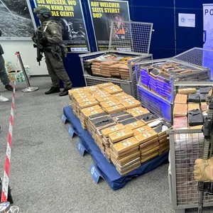 SEK-Beamte sichern 2,1 Tonnen Kokain