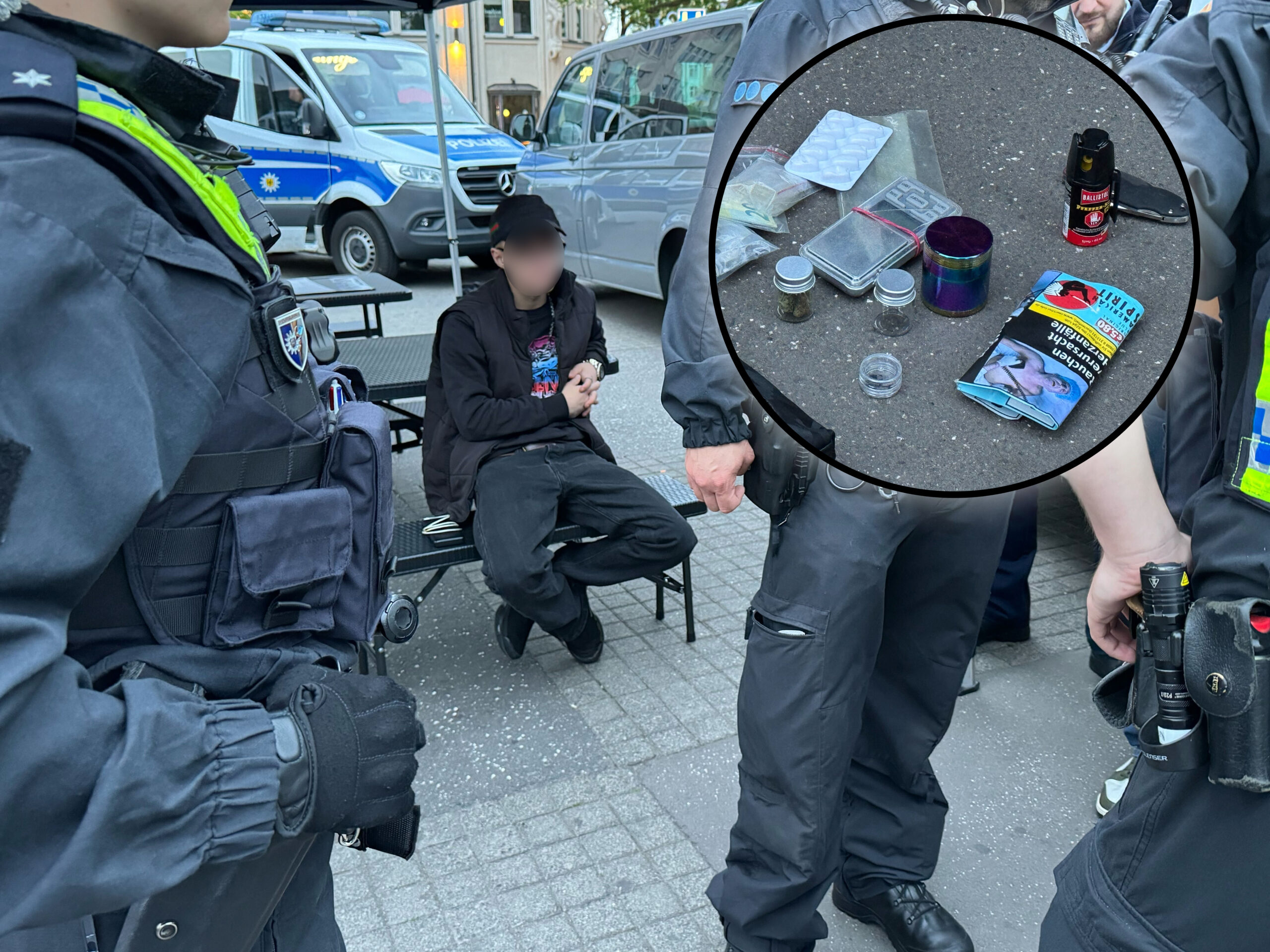 Am Hauptbahnhof wurde am Samstag nach Waffen kontrolliert. Die Beamten wurden dabei auch fündig.