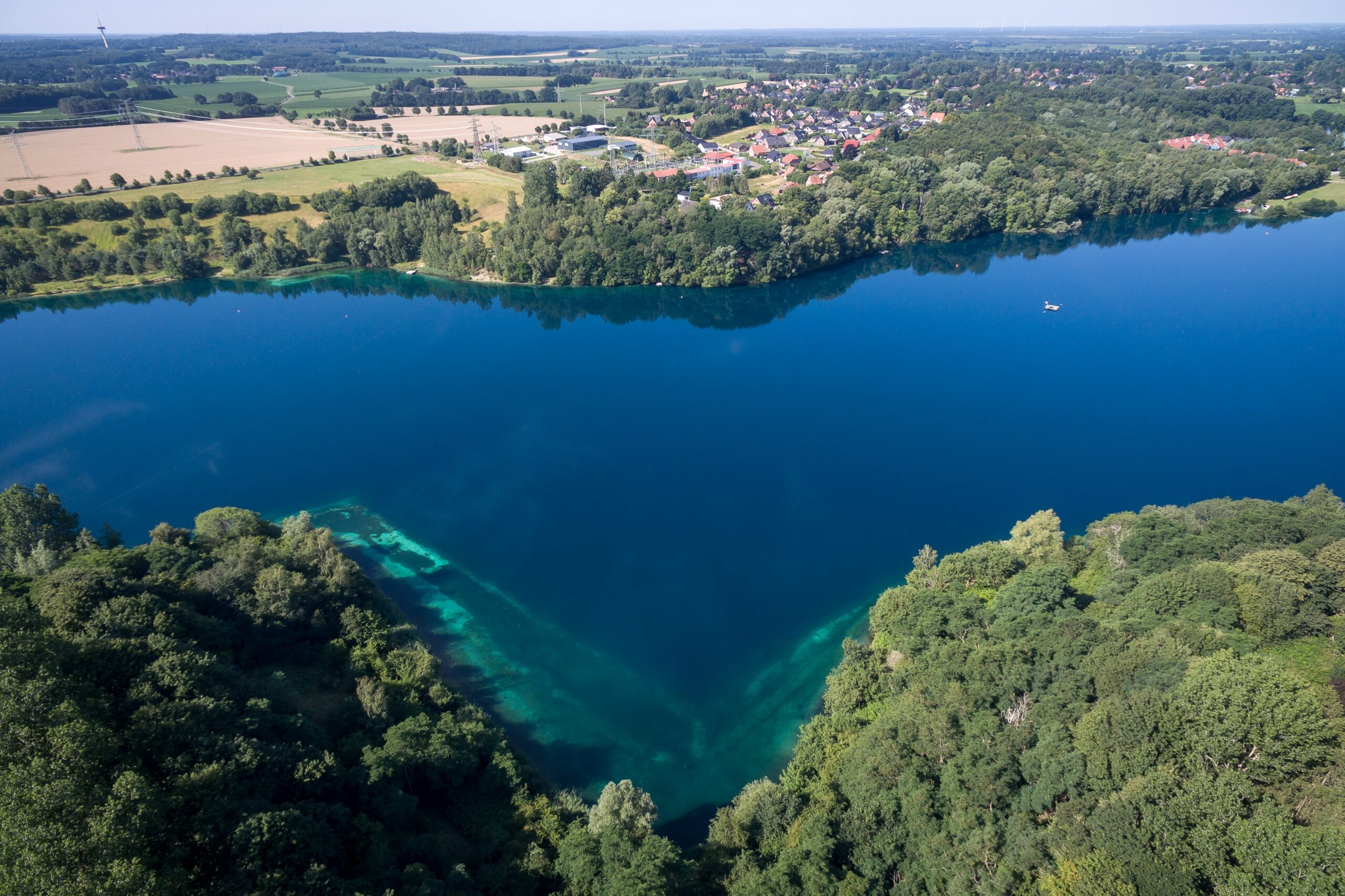 Der Kreidesee in Hemmoor ist ein beliebtes Ziel für Taucher.