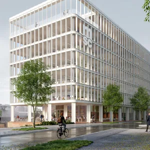Entwurf der MSC Deutschlandzentrale in der HafenCity von dem Architektenbüro Wandel Lorch Götze Wach.