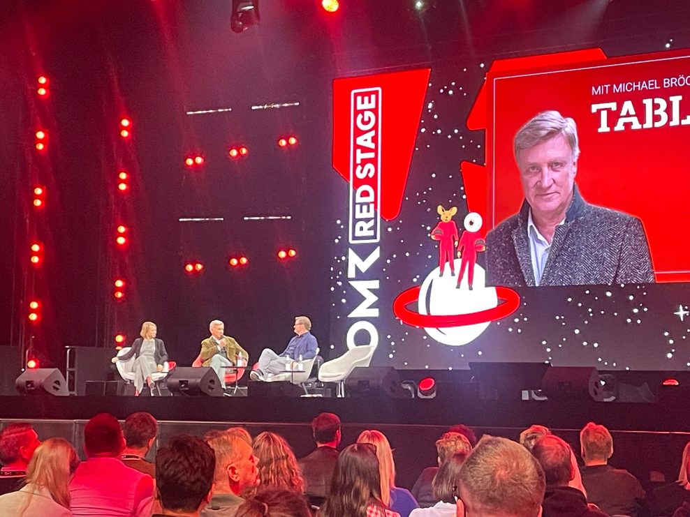 Hamburgs Ex-Bürgermeister Ole von Beust (CDU) im Live-Podcast „Table.Today“ auf der OMR.