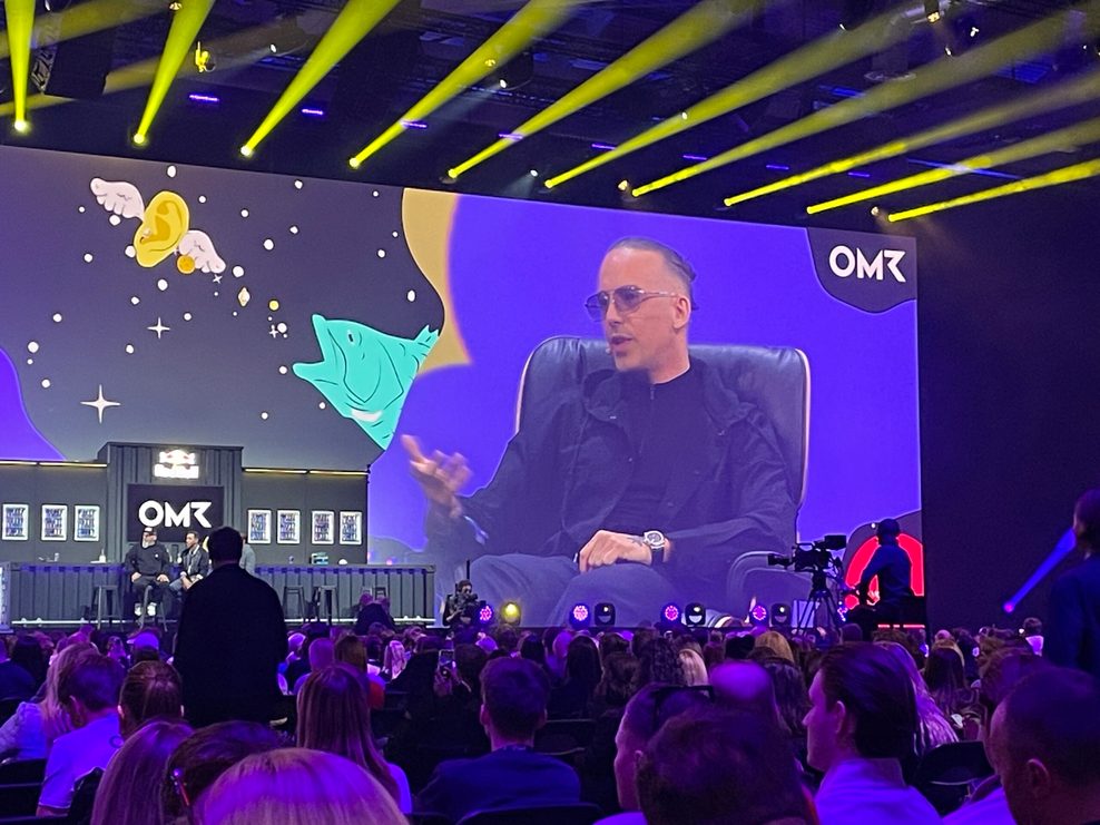 Rapper RAF Camora auf der OMR.