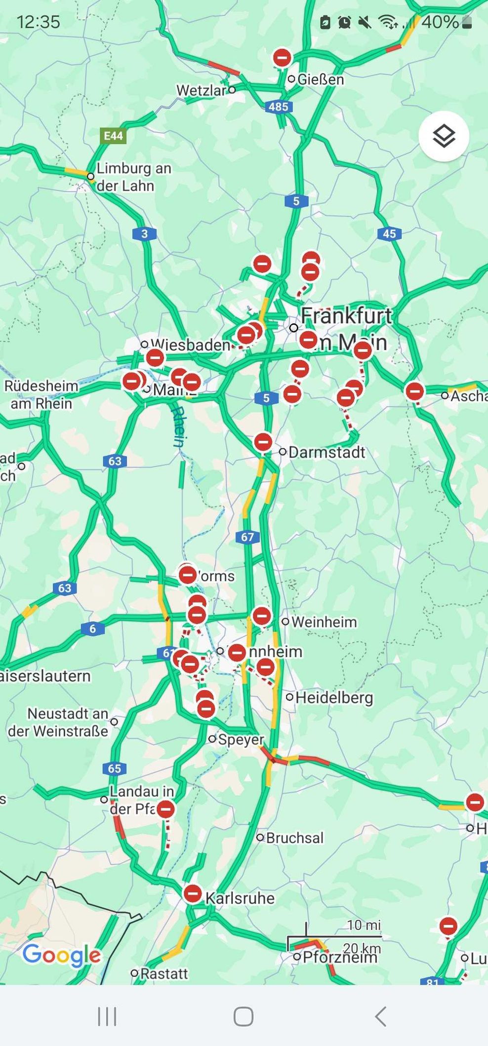 Auch Frankfurt ist demnach „betroffen“.