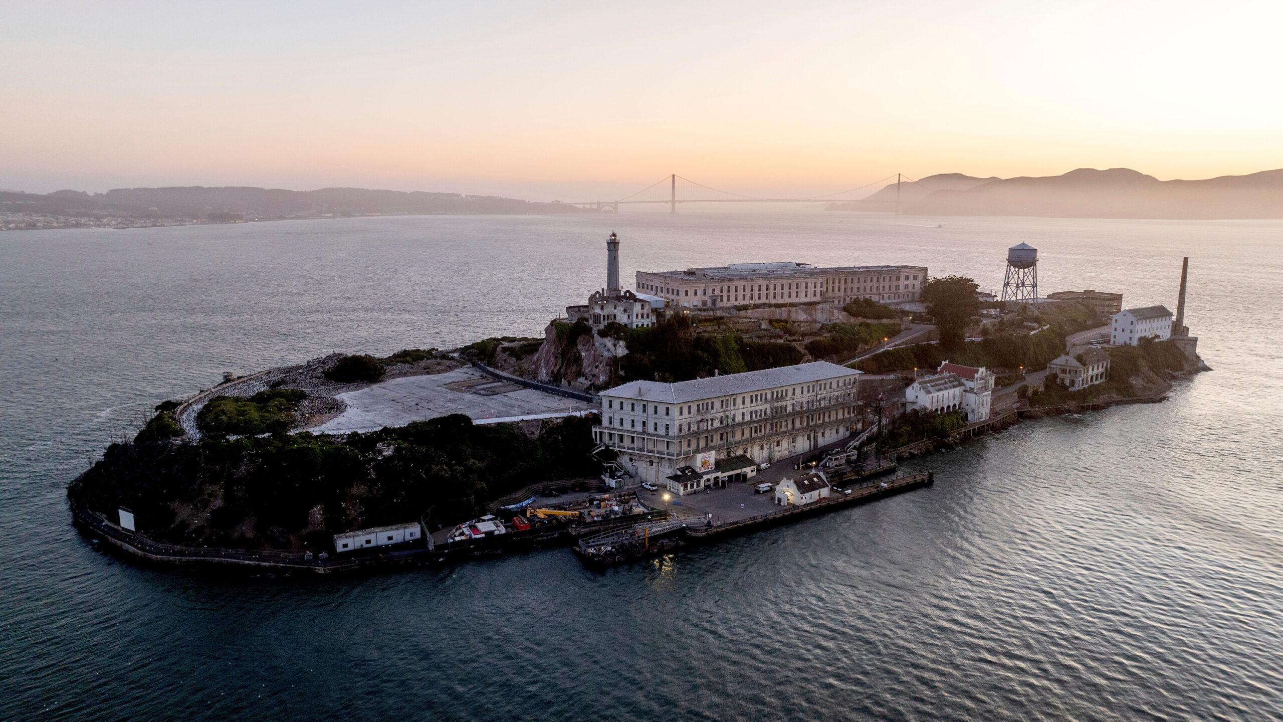 Die Gefängnisinsel Alcatraz vor San Francisco
