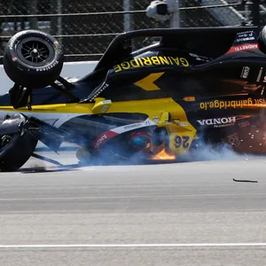 Der Crash von Colton Herta beim Qualifying zum Indy 500