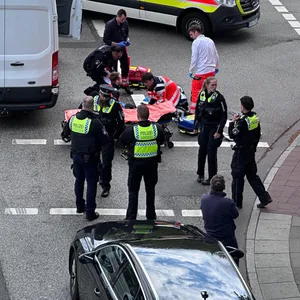 Der Unfallort auf der Cuxhavener Straße.
