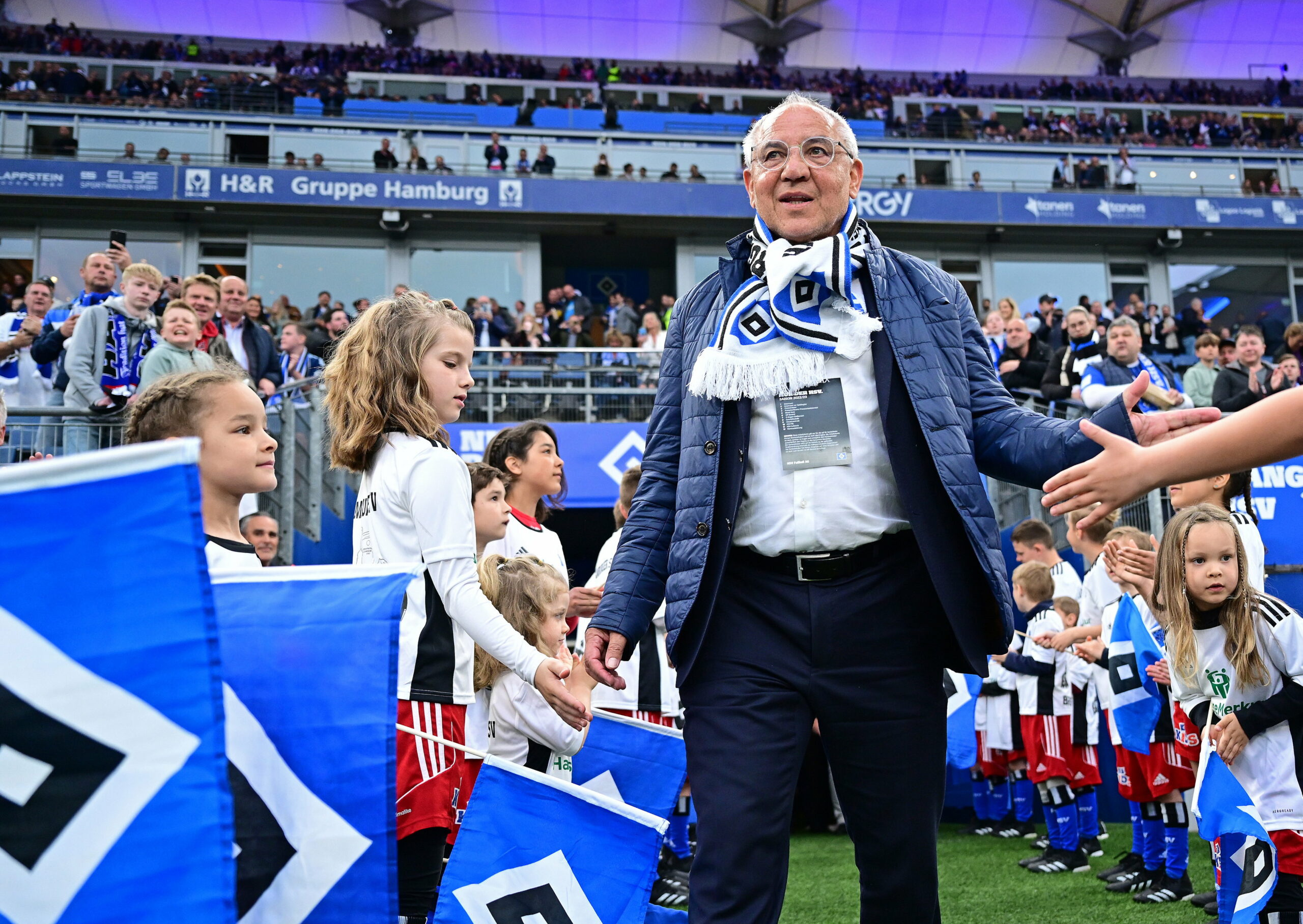 Felix Magath im HSV-Stadion