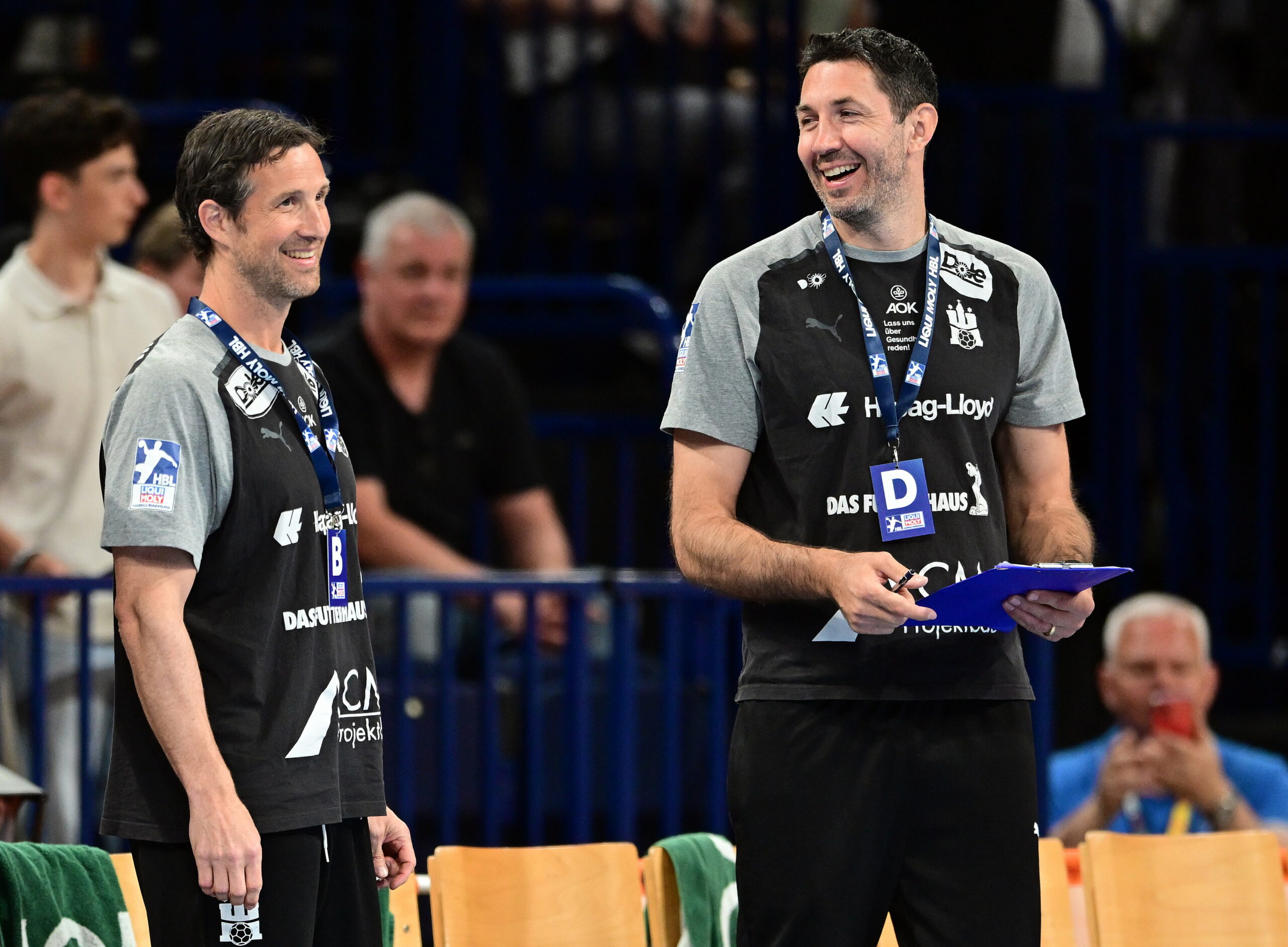 Torsten Jansen und Blazenko Lackovic haben Spaß