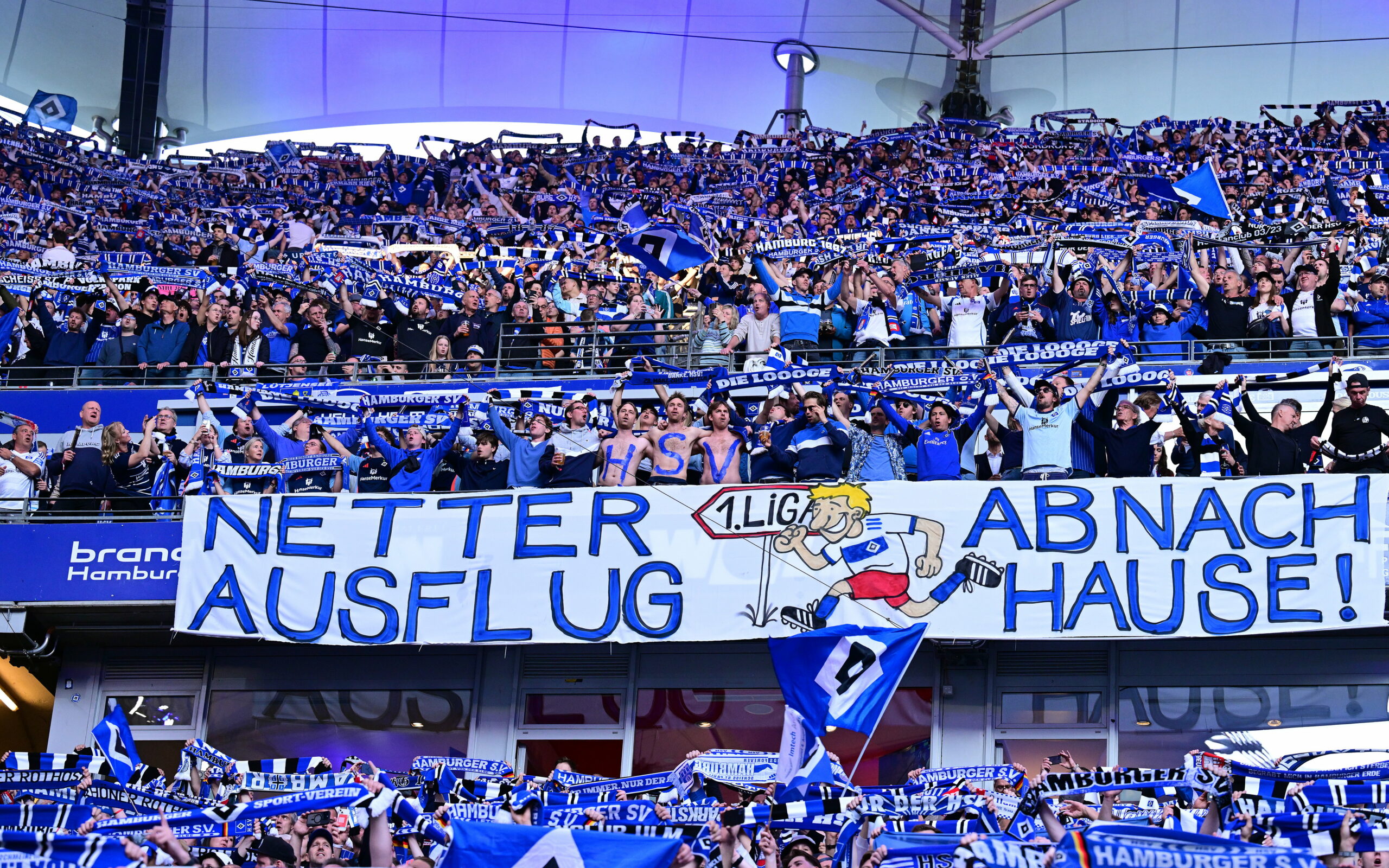 Zurück in Liga eins: Die HSV-Fans freuen sich auf die neue Saison in der Bundesliga.