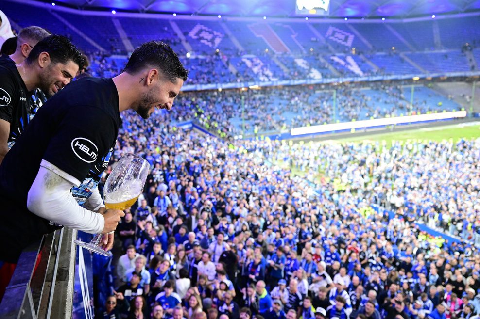 Der HSV feiert den Aufstieg