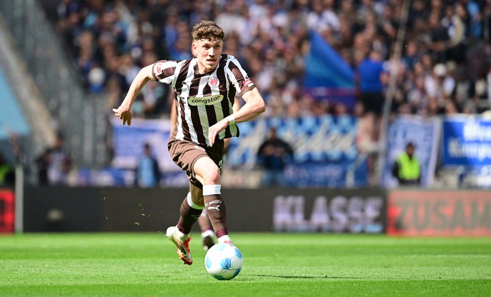 Philipp Treu bei einem St. Pauli-Spiel