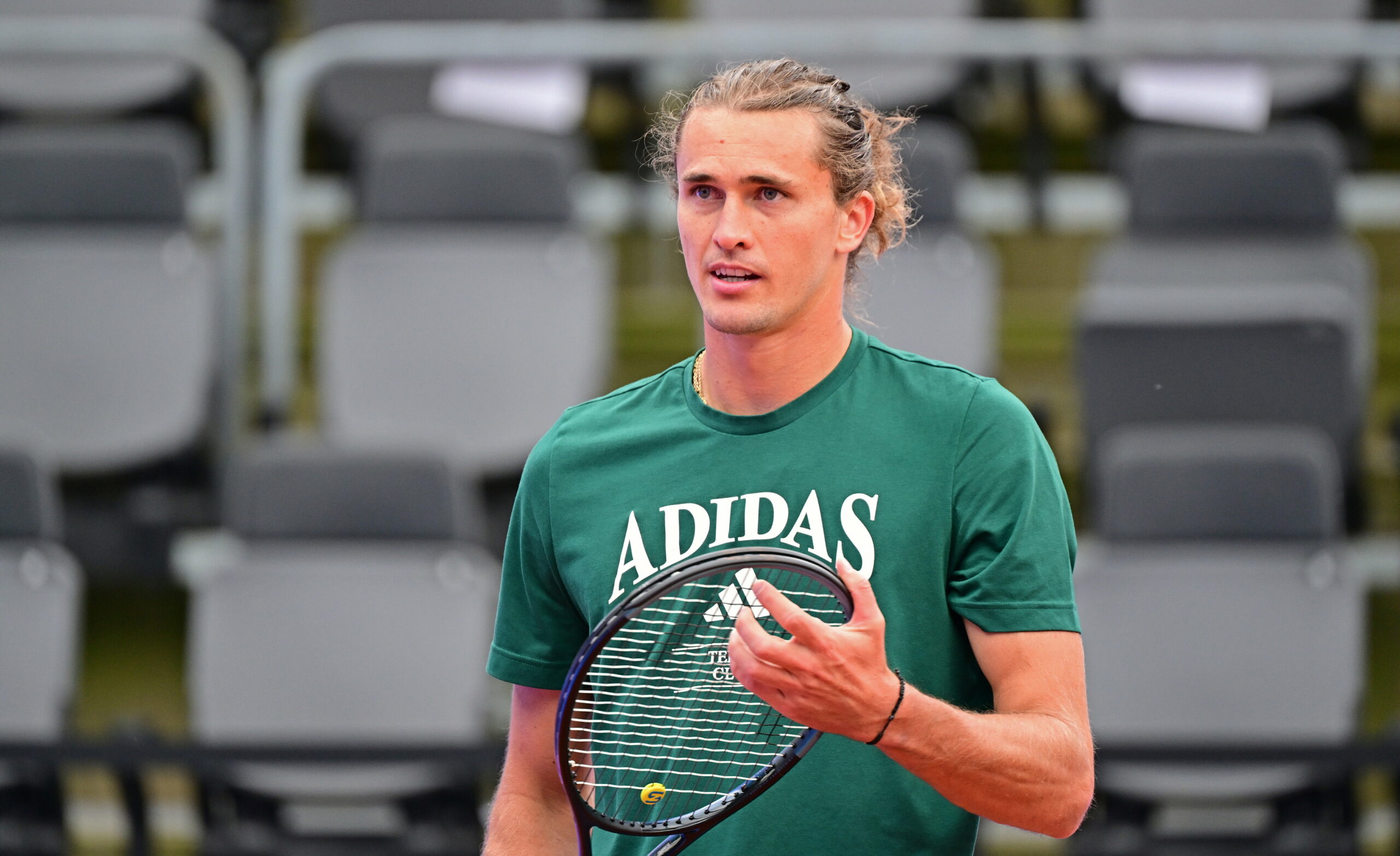 Alexander Zverev beim Training am Hamburger Rothenbaum