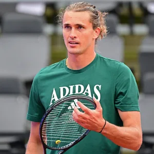 Alexander Zverev beim Training am Hamburger Rothenbaum