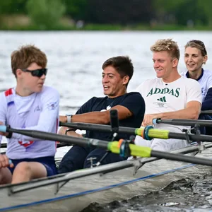 Sebastian Baez und Alejandro Davidovich Fokina im Ruderboot