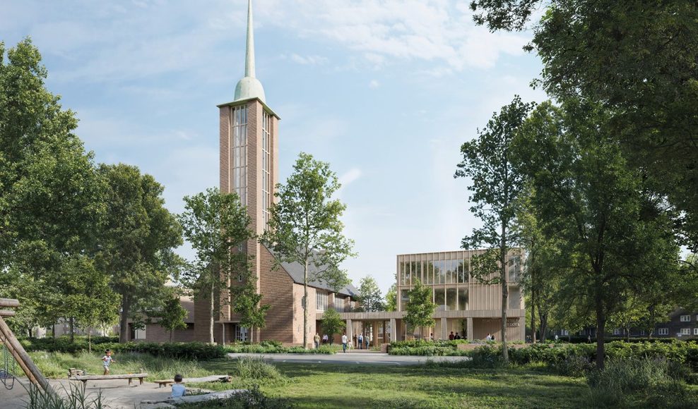 Der zweitplatzierte Entwurf für das Soziale Stadtteilzentrum auf der Veddel von Karres en Brands.