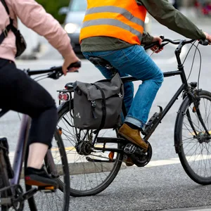 Fahrradfahrer in Hamburg