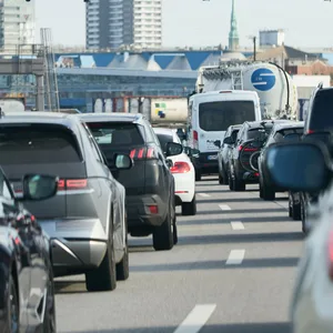 Stau am Elbtunnel