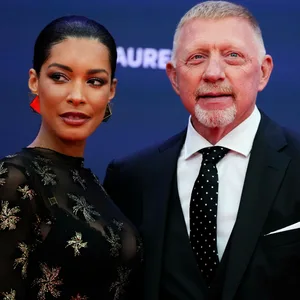 Lilian de Carvalho und Boris Becker