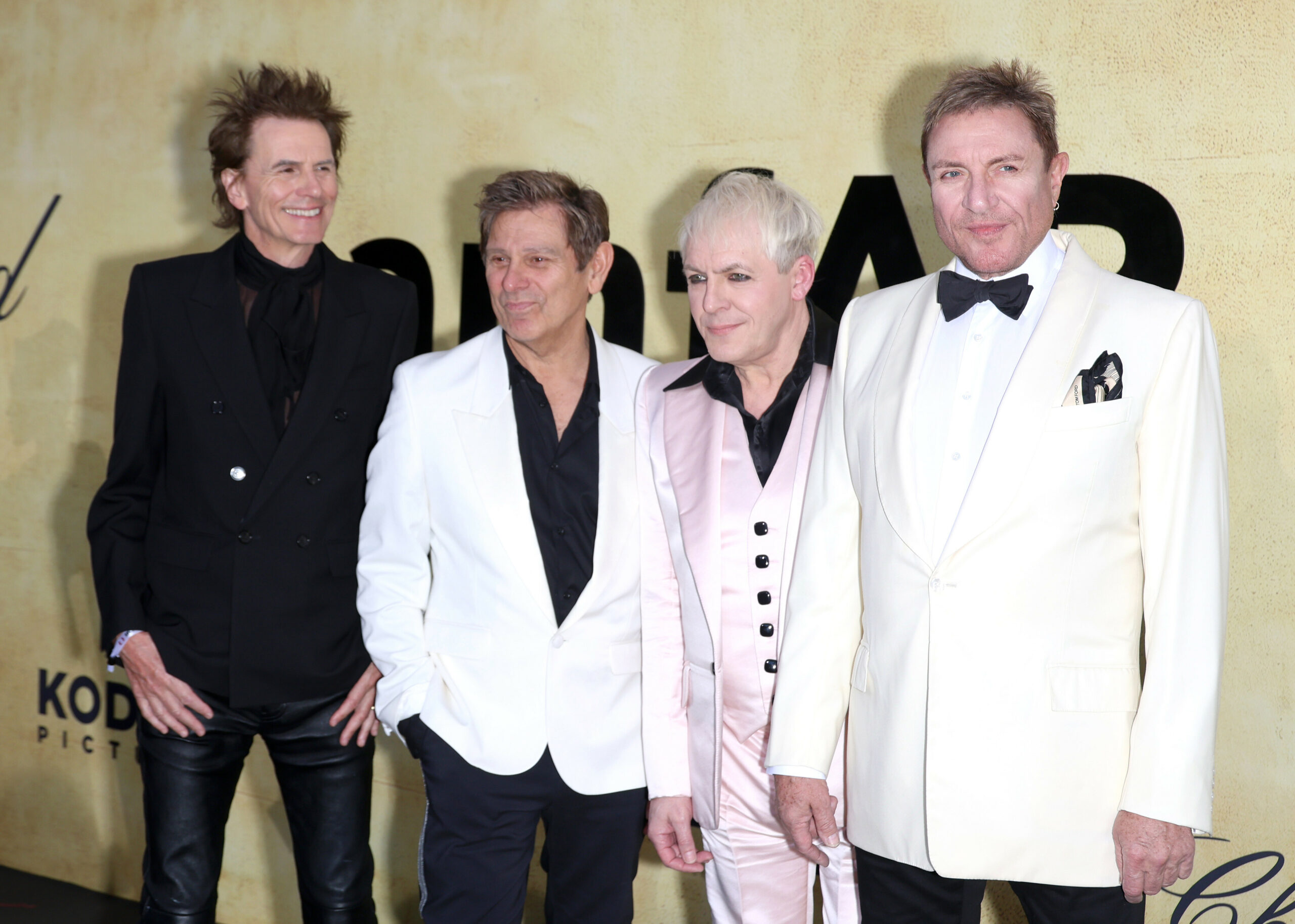 Mitglieder der Band Duran Duran John Taylor (v.l.), Roger Taylor, Nick Rhodes und Simon Le Bon