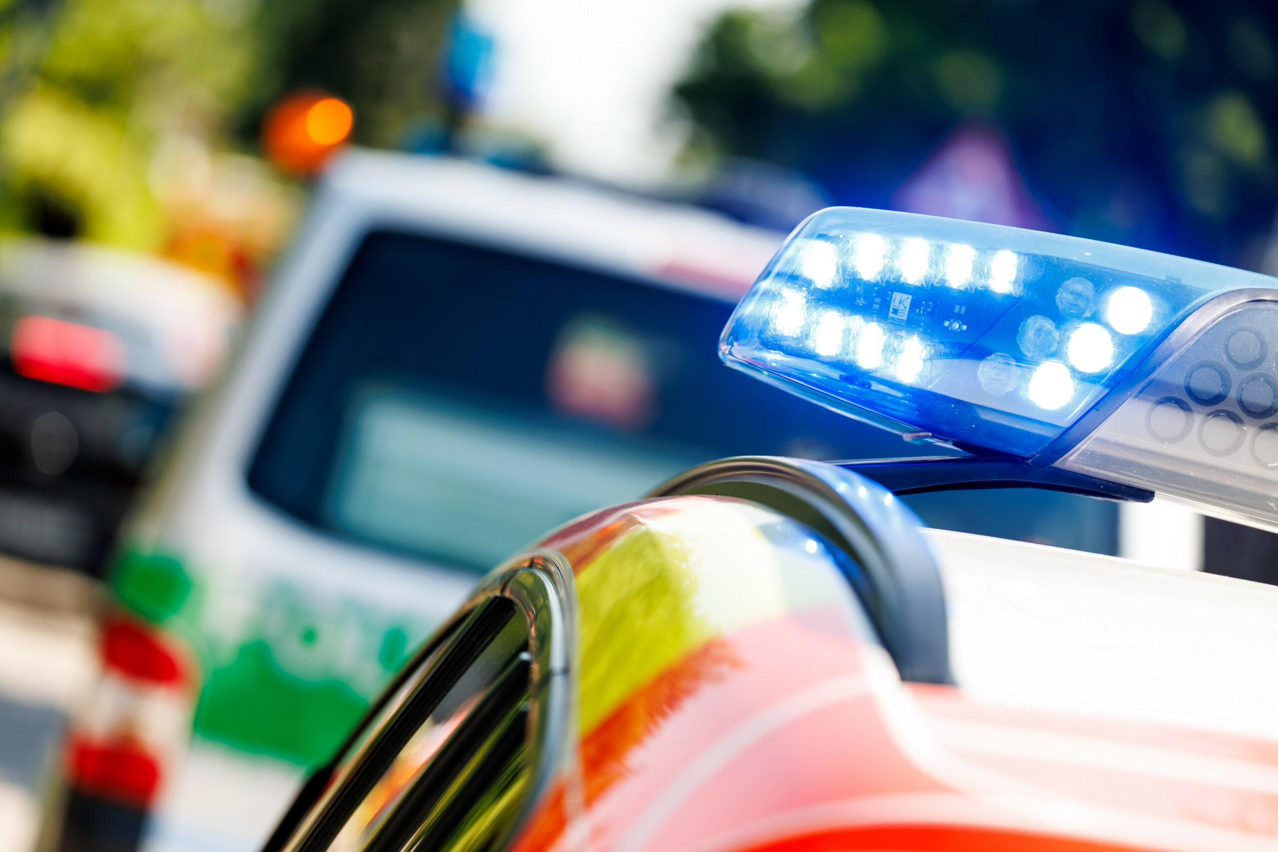 Blaulicht auf einem Einsatzfahrzeug