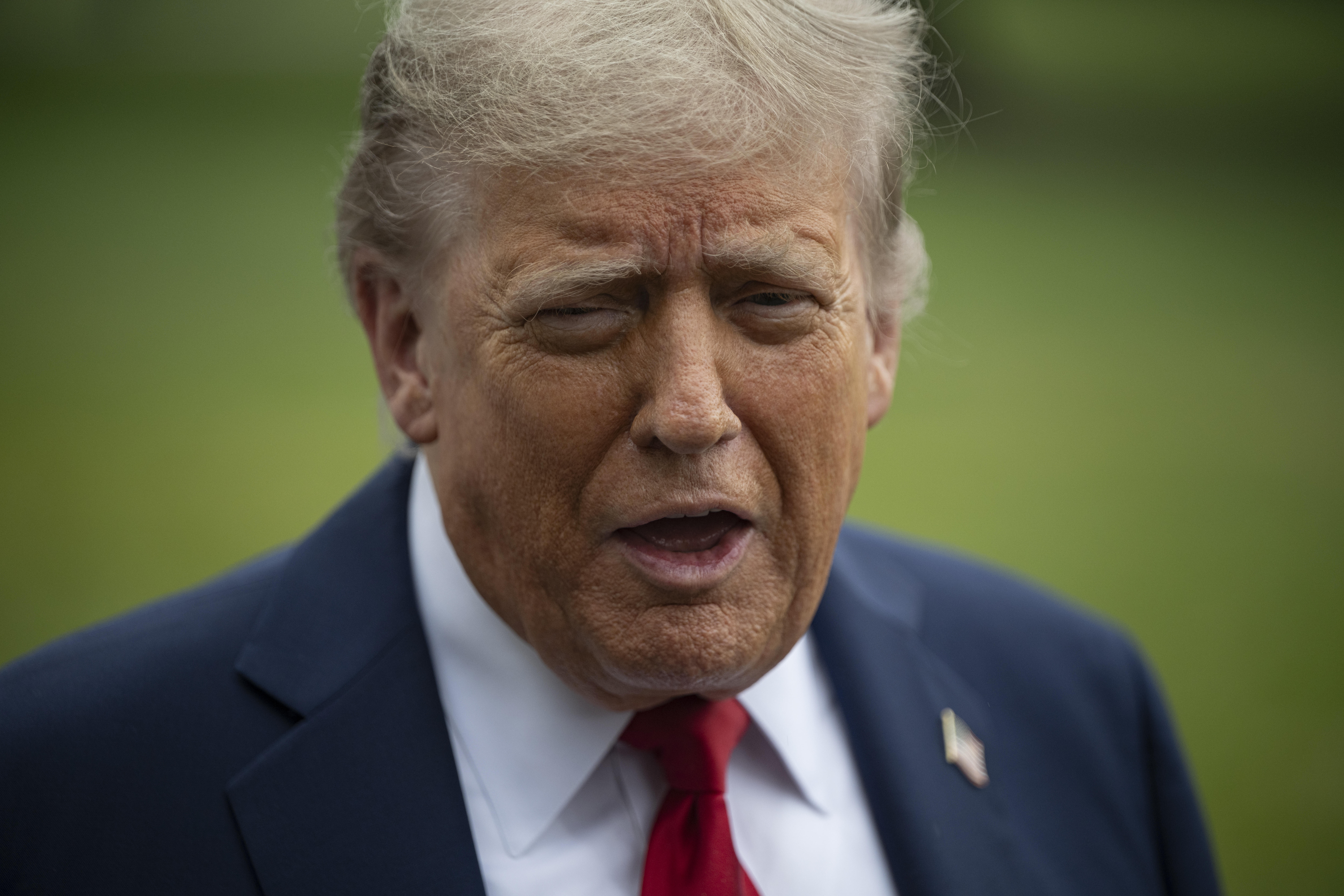 Gesicht von US-Präsident Trump